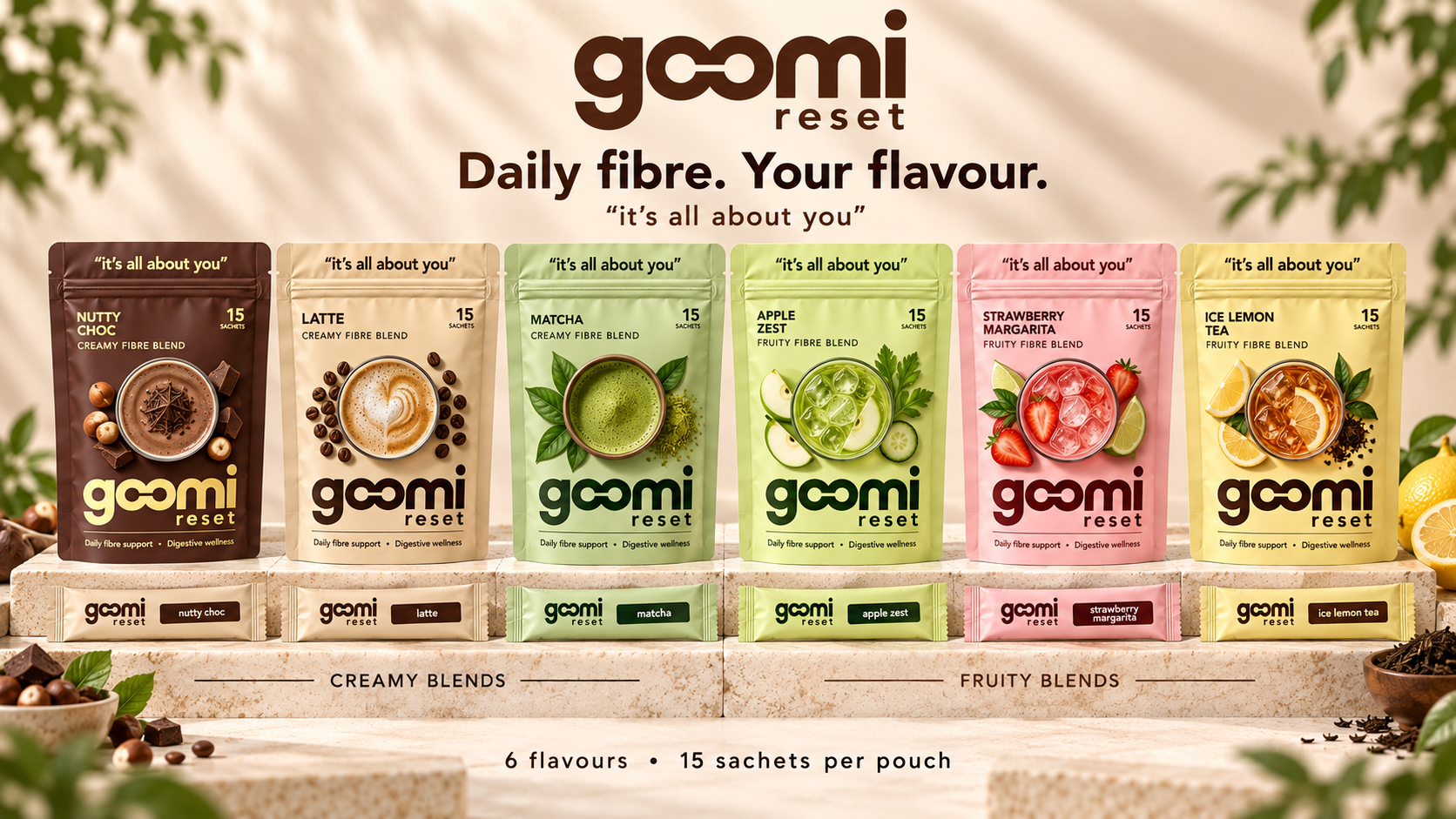 Goomi Reset flavour collection