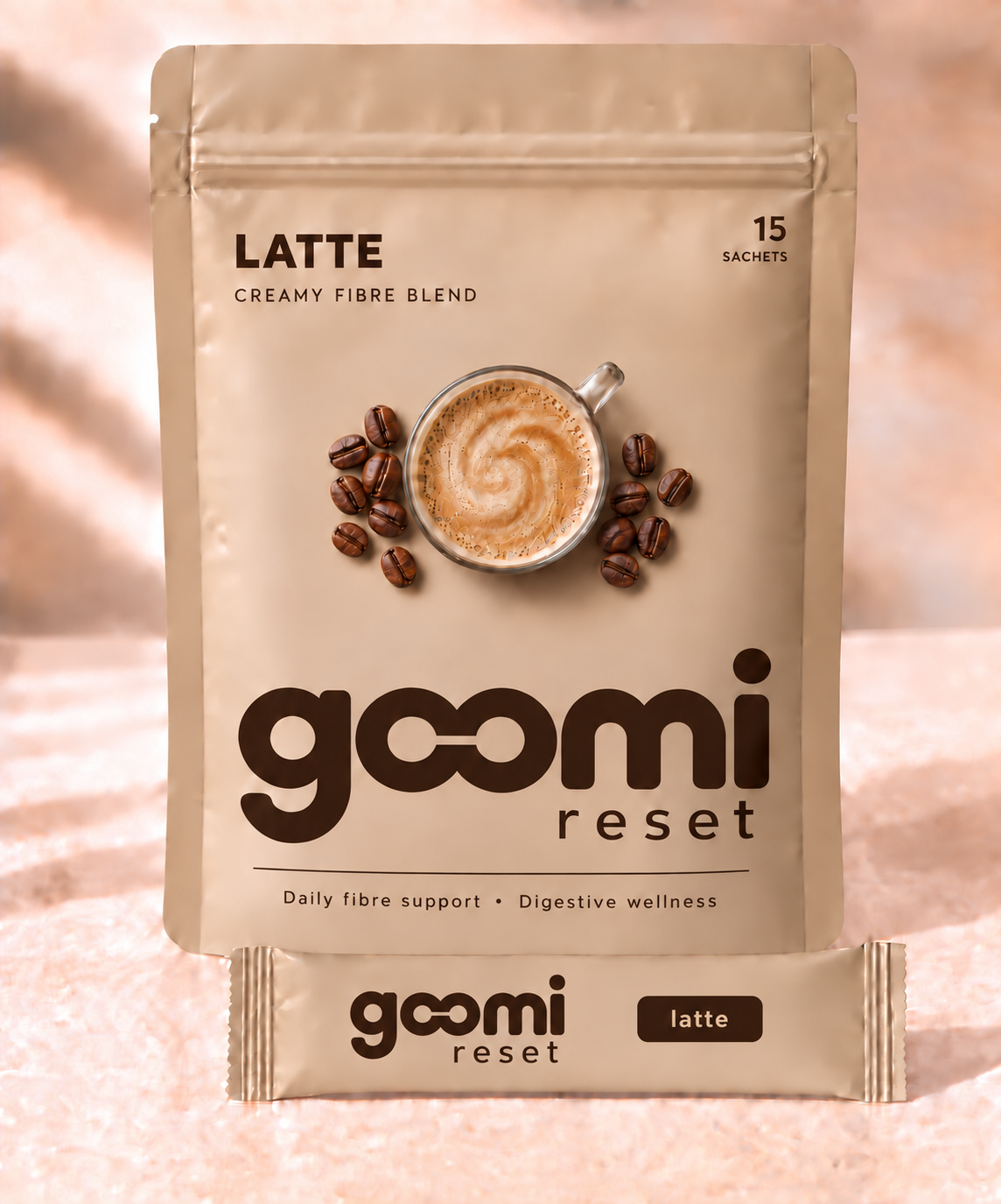 Goomi Reset Latte, 15 sachets