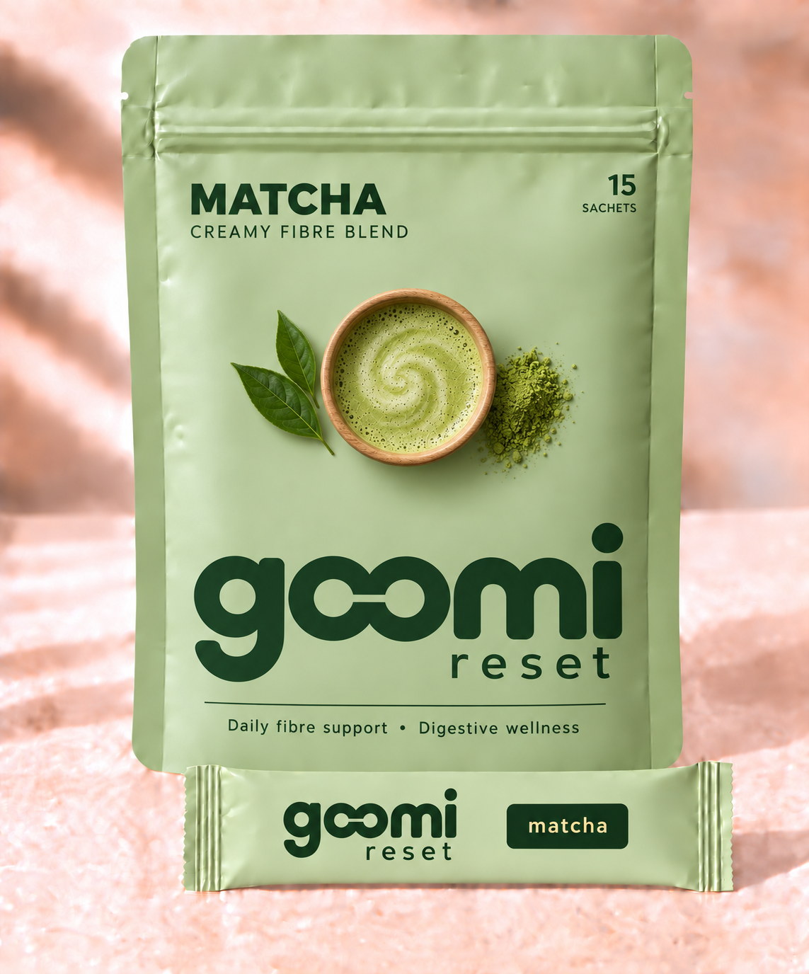 Goomi Reset Matcha, 15 sachets